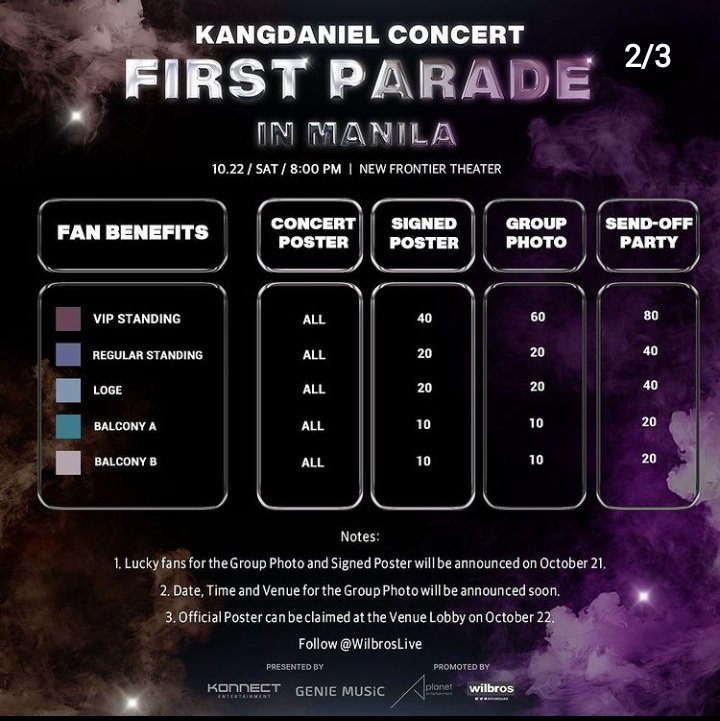KDANIEL_SUPPORT's tweet photo. KANGDANIEL CONCERT FIRST PARADE IN MANILA
▫️Oct 22, Sat.
▫️New Frontier Theatre
▫️Tickets on sale from Oct 1 at 10am. https://t.co/H3qEhY2s1u
and TicketNet outlets.

🖇️
https://t.co/F2p0btnTeR

#KANGDANIEL 
#FirstParadeWorldTour https://t.co/lT8lmXovew