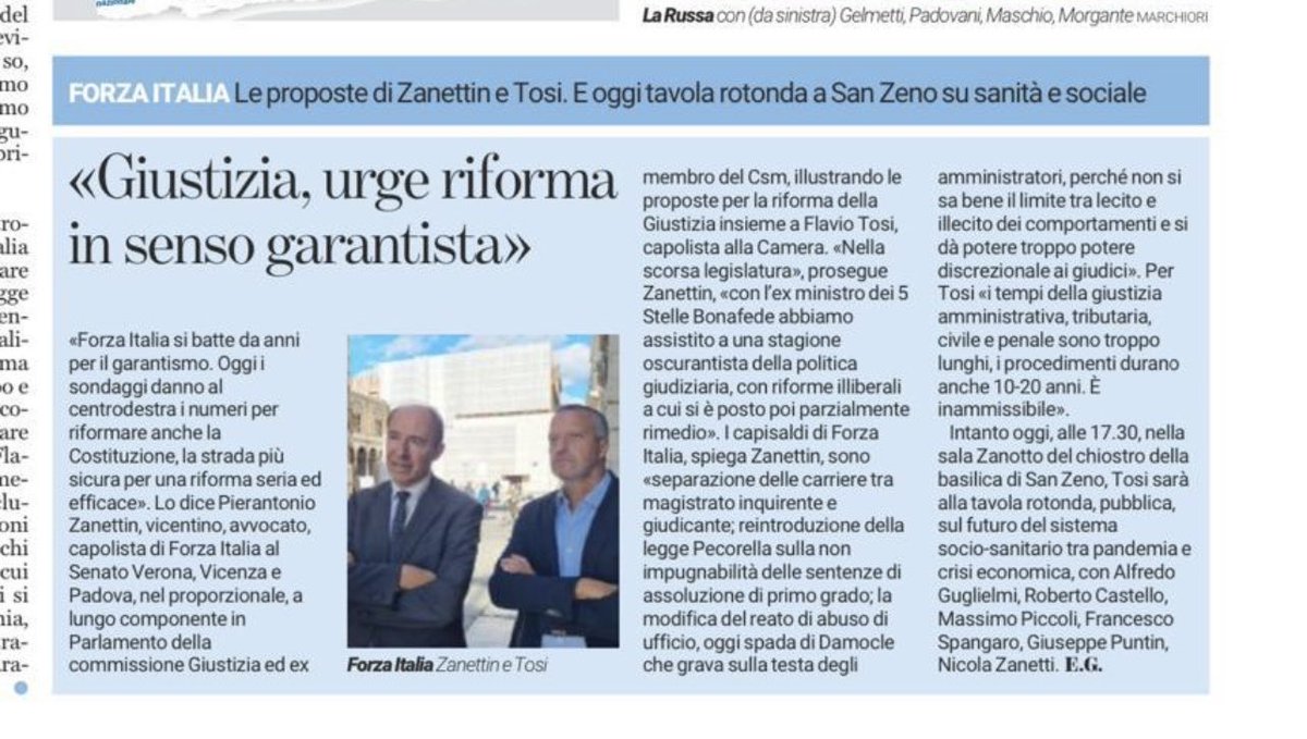 PierantonioZ's tweet photo. Ieri con ⁦@FlavioTosiTW⁩ a Verona abbiamo presentato il programma di Forza Italia sulla Giustizia.
Dopo una stagione caratterizzata dal giustizialismo manettaro, si può ora davvero  aprire una nuova fase, improntata al garantismo ed al rispetto della Costituzione. https://t.co/BAzVdL8p5G