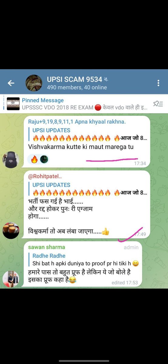 ShardaS46176720's tweet photo. Upsi me fail hum selected candidates ko 15 lakh wala bol,telegram se hmari dp bina permission le kar gande song ke sath video bna kar viral krke hme mentally harass kar rhe..ye hmare CM Aur bharti board ke chairman ko galiya de rhe..kripya inpe strict action le 
@cyberpolice_up https://t.co/eo5vK3MOJ5