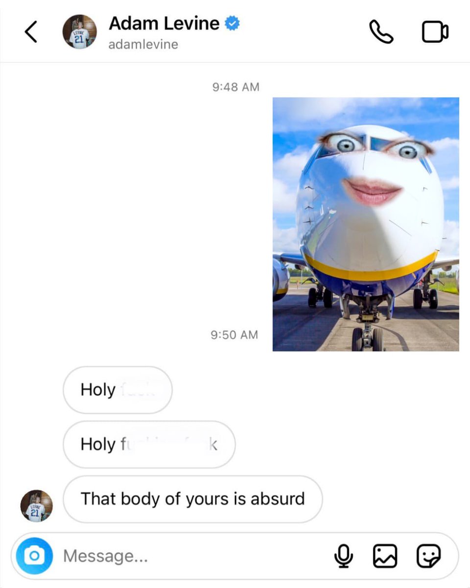 Ryanair's tweet photo. Bet he says that to all the planes https://t.co/VCWwAJ2cLW