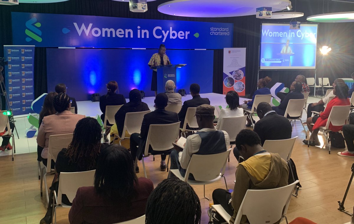 StanChartKE's tweet image. “I encourage women within the tech industry and specifically the cyber security space, to join the the #SCWomenInCyber mentorship program.” - Board Member, Dr. Catherine Adeya