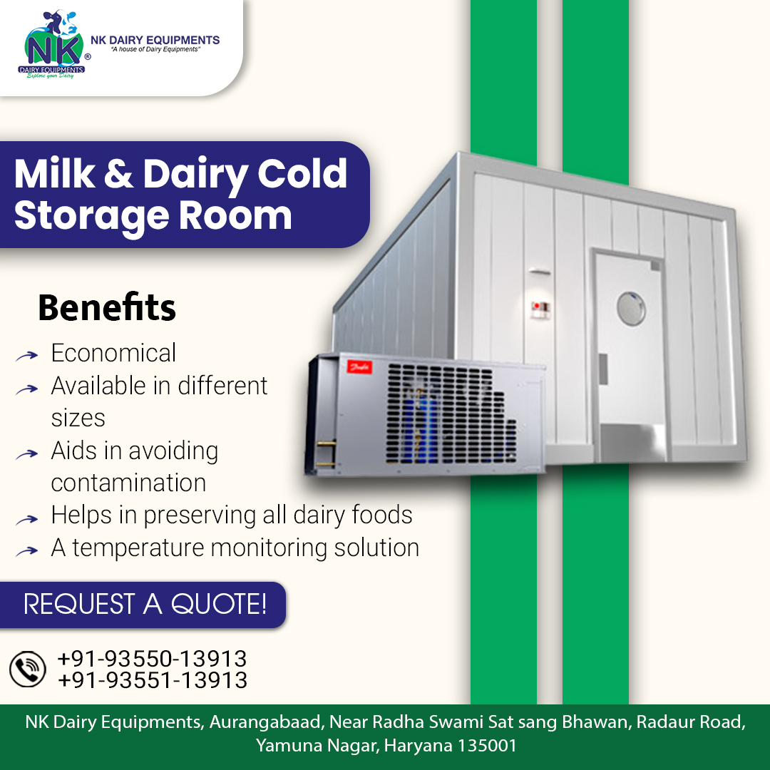 nkdairyequip's tweet photo. Milk & Dairy Cold Storage Room
Benefits
-Economical
-Available in different sizes
-Aids in avoiding contamination
🌐https://t.co/s0viyntsWp
#coldstorageroom #coldstore #coldstorage #dairyequipment #nkdairyequipments #dairyfarm #milkmachine #yamunanagar #Haryana #India https://t.co/m7inDa4yAi