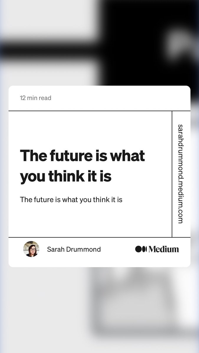 How to use AI image generator for storyboard journeys in service design 👉“The future is what you think it is” by ⁦<a href="/rufflemuffin/">Sarah Drummond</a>⁩
link.medium.com/EoSBH3sswtb
