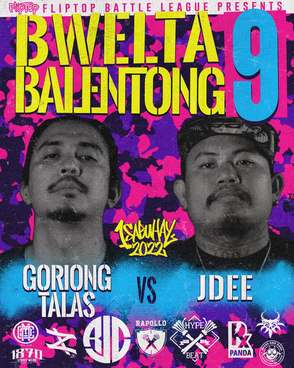 FlipTop_Battles's tweet photo. BAKBAKAN TO!!!
#GoriongTalas vs #JDee para sa #Isabuhay2022
https://t.co/UTZLGAx6Sv
#FlipTop #BweltaBalentong9 https://t.co/bdVKvSo5r3