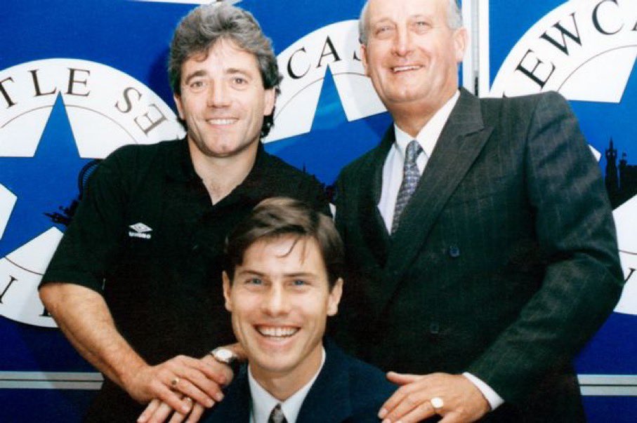 Wow!!! 30 years ago today, a fresh faced me with 2 absolute Newcastle icons #loveit