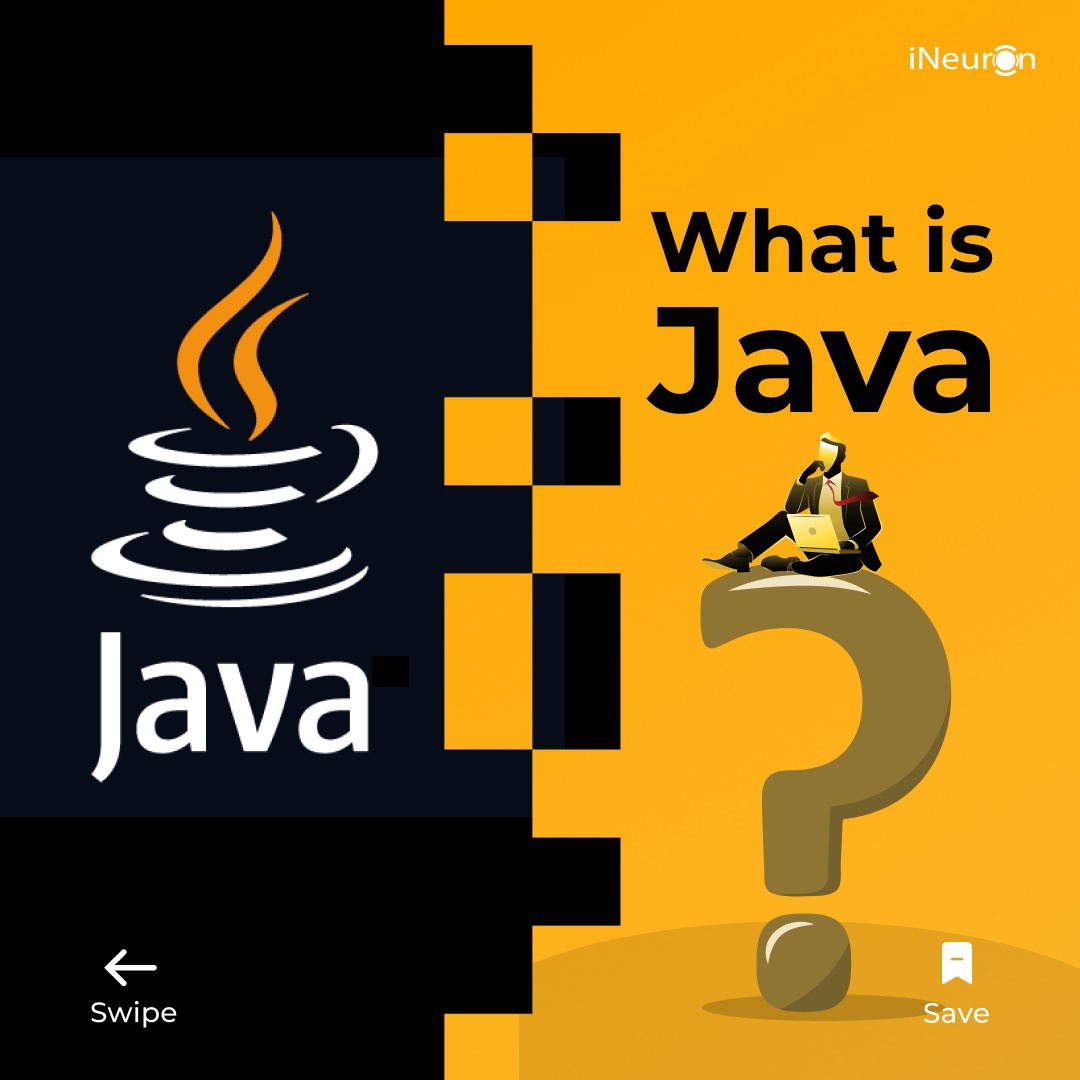 ineuron_ai's tweet photo. What is java programming language?
:
Comment your views on the post 👇
#ineuron #webdeveloper #webdesign #javadeveloper #java #webdevelopment #webdeveloping #webprogramming #websitedevelopment #websitedeveloper #programmer #webdevelopercourse #technology https://t.co/jS67h8bLYu