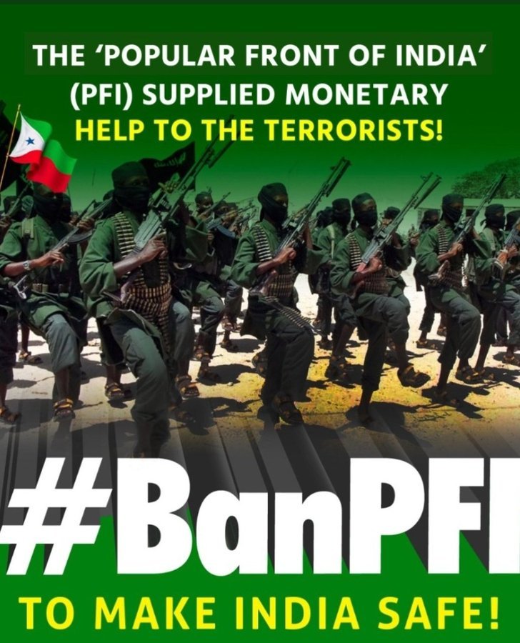 Escobar_Says's tweet photo. Ban this Anti-National Terrø-rist Organization. 100 PFI members and top leaders arrested.
#BanPFI https://t.co/NdQzhVGlU8