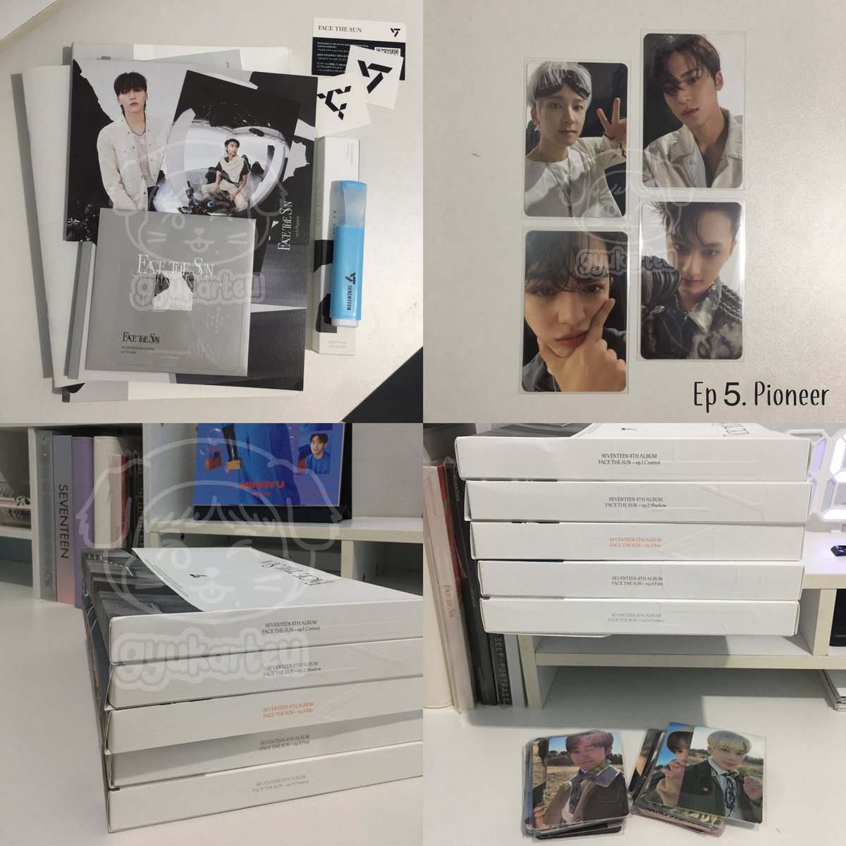 wts lfb svt ph #listingsbygyukarteu ☻

↳ . . .✎ face the sun unsealed 

ꔛ all 5 eps available (w/ complete inclusions + folded poster) - ₱600 each
ꔛ outbox might be slightly dented
ꔛ will give discount for set taker + random fts wv pob/fs pcs as freebies.
ꔛ payo