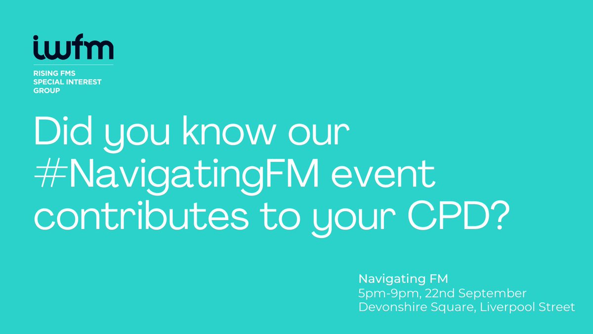IWFM_RisingFMs's tweet photo. We exist to inspire the future of #FacilitiesManagment and assist with continued professional development, find out more at https://t.co/dl9oktxc6A

@JustEatBusiness #SmartManagedSolutions @DOCCleaning @DevonshireSq @BNPPRE_UK @LexyReception https://t.co/ANwgp1qDqA