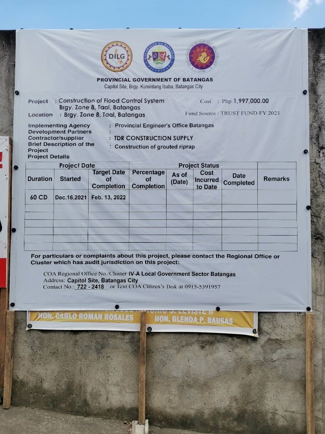 batspiocapitol's tweet photo. IN PHOTOS: Construction of Flood Control System at Barangay Zone 8, TAAL, Batangas
#HandogImprastrakturangMaayos
#BatangasMagiting
#HelpInMotion https://t.co/cc1lcOFI5I
