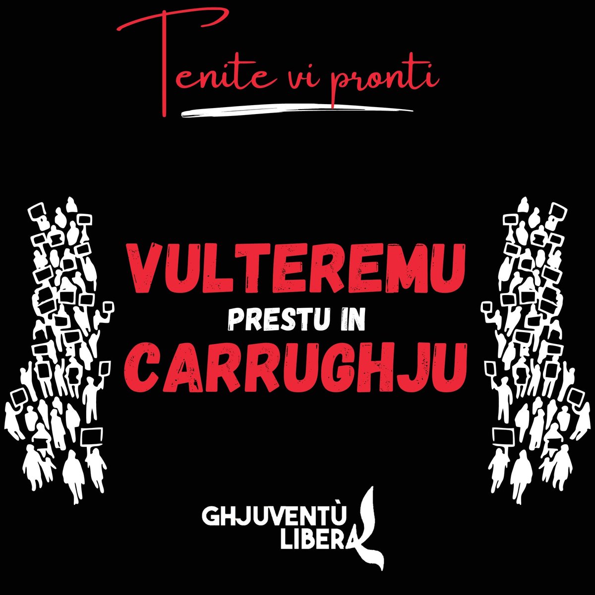 GhjuventuLibera's tweet photo. Priparemu un altr'appuntamentu è vi deremu da quì à qualchi ghjornu di più infurmazione. 

𝐆𝐥𝐨𝐫𝐢𝐚 𝐚̀ 𝐭𝐞̀ 𝐘𝐯𝐚𝐧, 𝐄̀ 𝐅𝐎𝐑𝐀 𝐀 𝐅𝐑𝐀𝐍𝐂𝐈𝐀 ! https://t.co/BgFzTxRD9E
