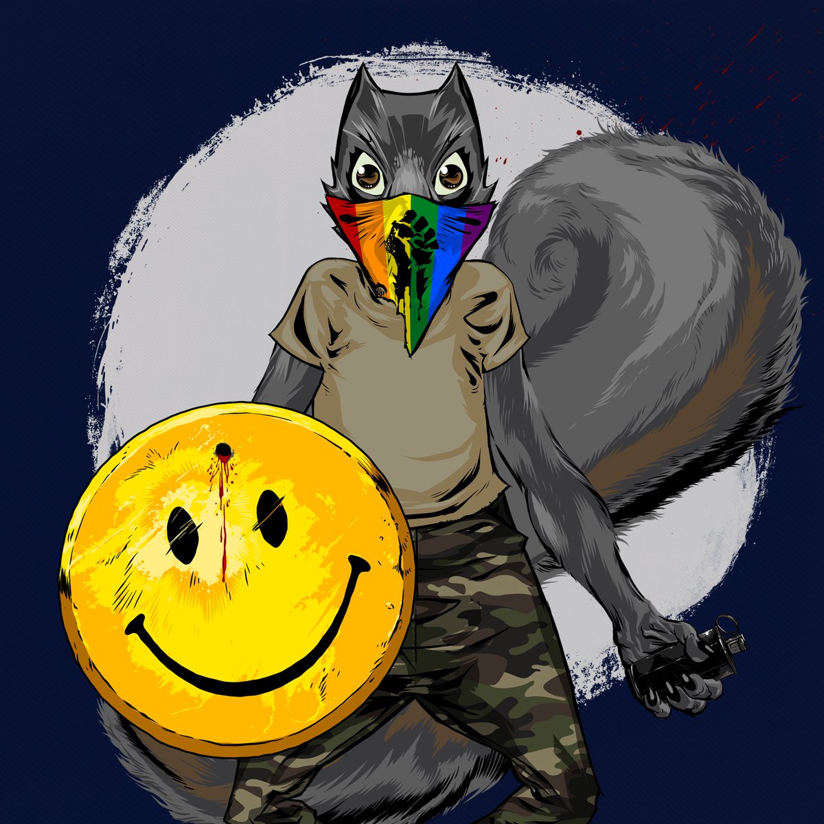 Based_Trucker's tweet photo. Because I received such a warm welcome from the fam over at @LibertySquareHQ, I decided that before my drunk ass goes to bed I needed to spend 16 SOL on a jpeg of another squirrel...and I couldn't be happier fam....how you like me now bitch? https://t.co/MYhdXdibym
