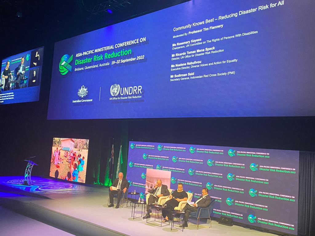 Investment in community volunteers capacity building is a must. <a href="/sudirmansaid/">Sudirman Said</a>, <a href="/palangmerah/">Indonesian Red Cross</a> Secretary General shared his view on DRR and the crucial role of the community during a session in #APMCDRR