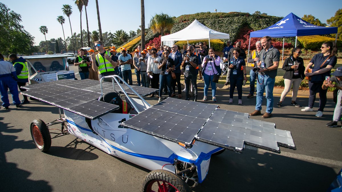 Solar_Challenge's tweet photo. It was very unfortunate that @CUT_SolarCar had to withdraw early on in the #SasolSolarChallenge.This team built a digital twin simulation which allowed the community to get the feels of what it's like driving a #SolarCar. This initiative won them the Community Engagement Award. https://t.co/mu8i7sjYyq