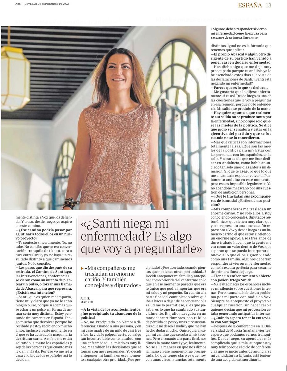 Espero que algunas respuestas den contestación a vuestras preguntas. Yo tengo una: ¿quién vio mi enfermedad como una oportunidad para sacarme de juego? En la respuesta está el origen de la intoxicación que estamos viendo estos días. Unidad. España, lo primero.