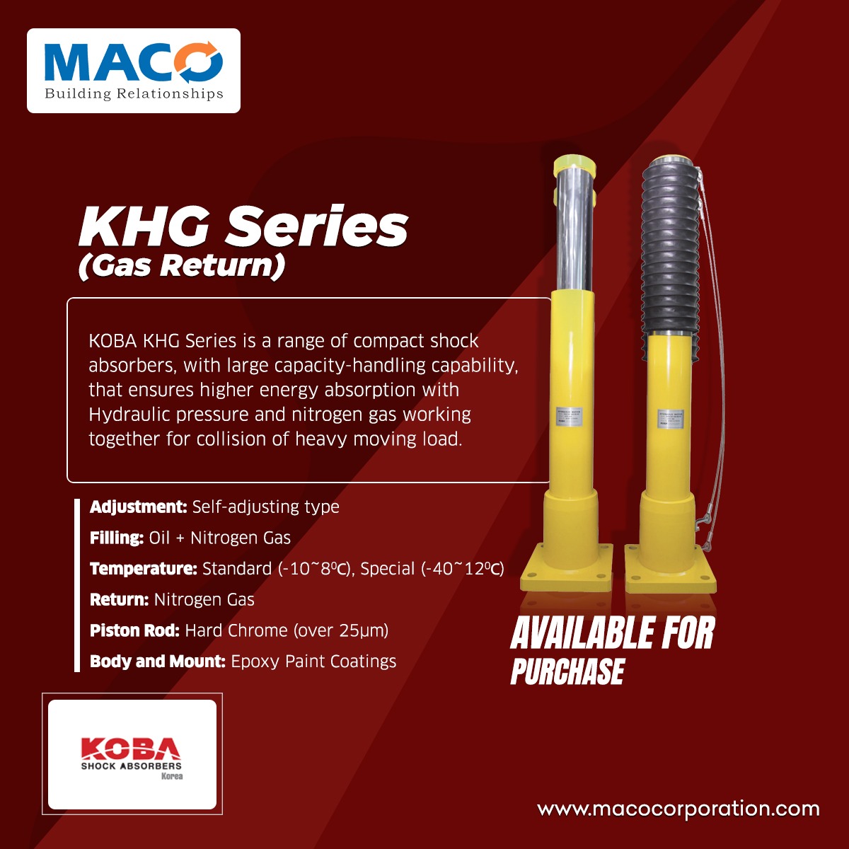 MacoCorporation's tweet photo. Send us your Enquiries at info@macocorporation.com or get in touch with us at +91 9331840626
#premiumquality #PremiumQualityProducts #macocorporation #construction #india #quality #coilspring #hydraulicbuffers #khsseries https://t.co/4K9d4P6XIJ