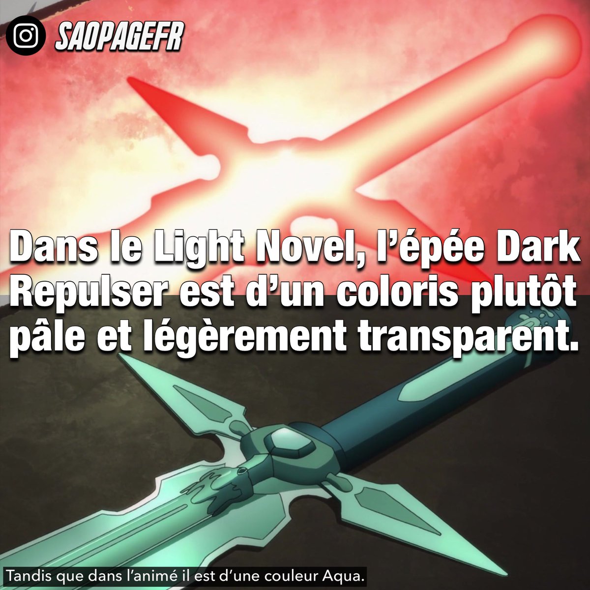 SaoInfofr's tweet photo. Stylé non ?
#SAO #SwordArtOnline #DarkRepulser https://t.co/qPos0xvNkc