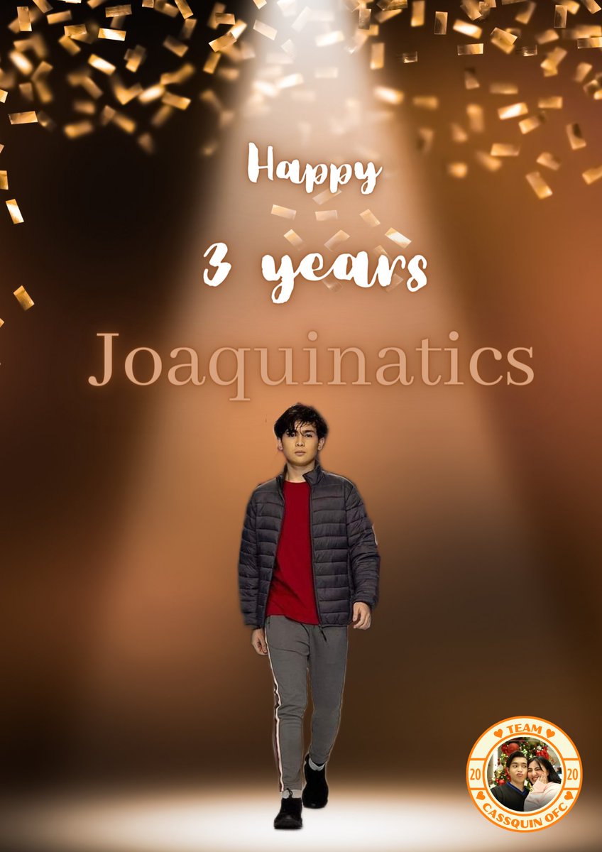 CassQuin_Ofc's tweet photo. Happy 3 years #Joaquinatics 
@JDOMAGOSO2021 @joaquinatics_fc https://t.co/5vzwd2boBo