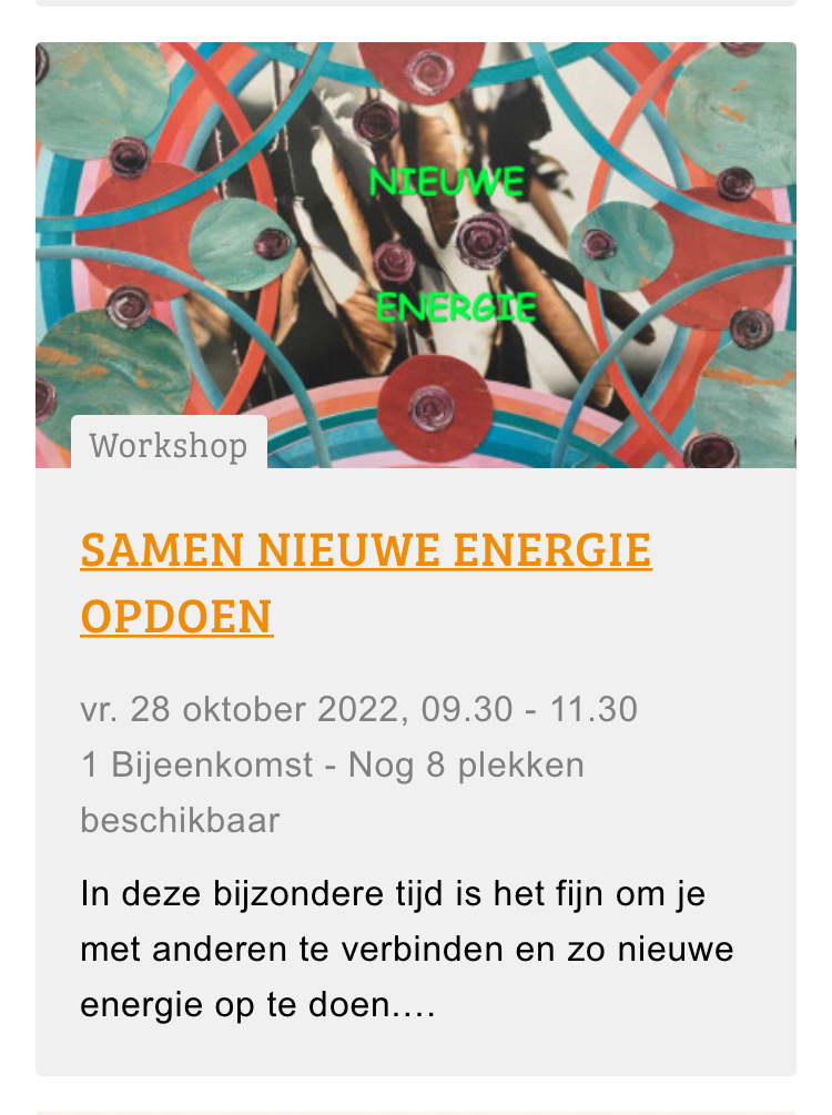 Wil je de kracht van je gedachten ervaren?
En ben je #vrijwilliger of heb je een #participatiebaan in #Groningen?
Meld je dan aan voor de workshop op 28 oktober in #BijvanHouten via deze link link050.nl/.../samen-nieu…
#PersoonlijkeOntwikkeling #intentie #bewustzijn #Ontwikkellink