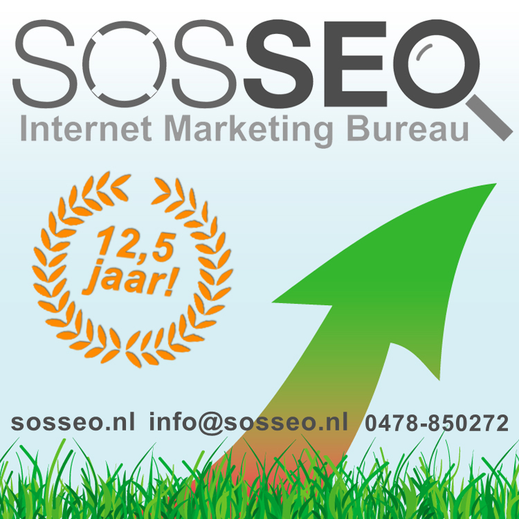 Mijlpaal: 12,5 jaar SOS SEO Internet Marketing Bureau! sosseo.nl 🥂🎉🥳