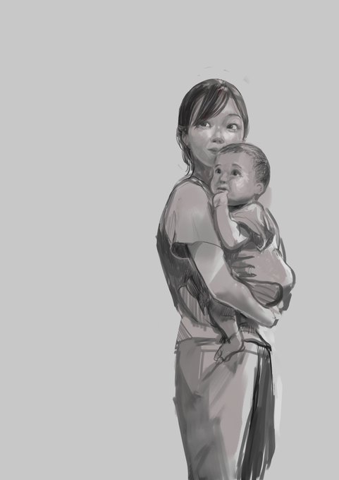 弟の子供と弟の嫁さん 