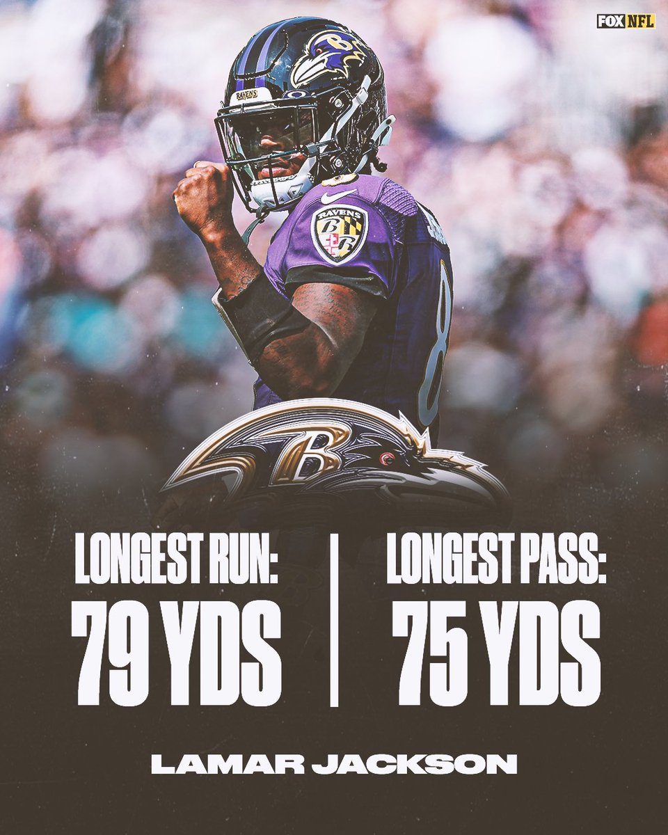 FOX Sports NFL on Twitter "Dual threat 😤‼️ Lj_era8 has BOTH the longest run & the longest