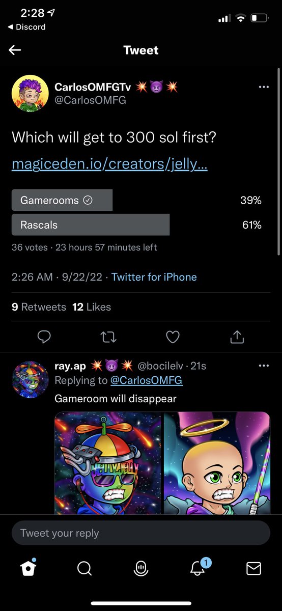 og_alex888's tweet photo. @CarlosOMFG Idk @CarlosOMFG probably says Rascals
I say #Gamerooms! Can’t beat Math!
But who knows?
1414 #Gamerooms VS 6666 RASCALS
Let the EpIC Battle Begin!! https://t.co/xoscmQxFUo