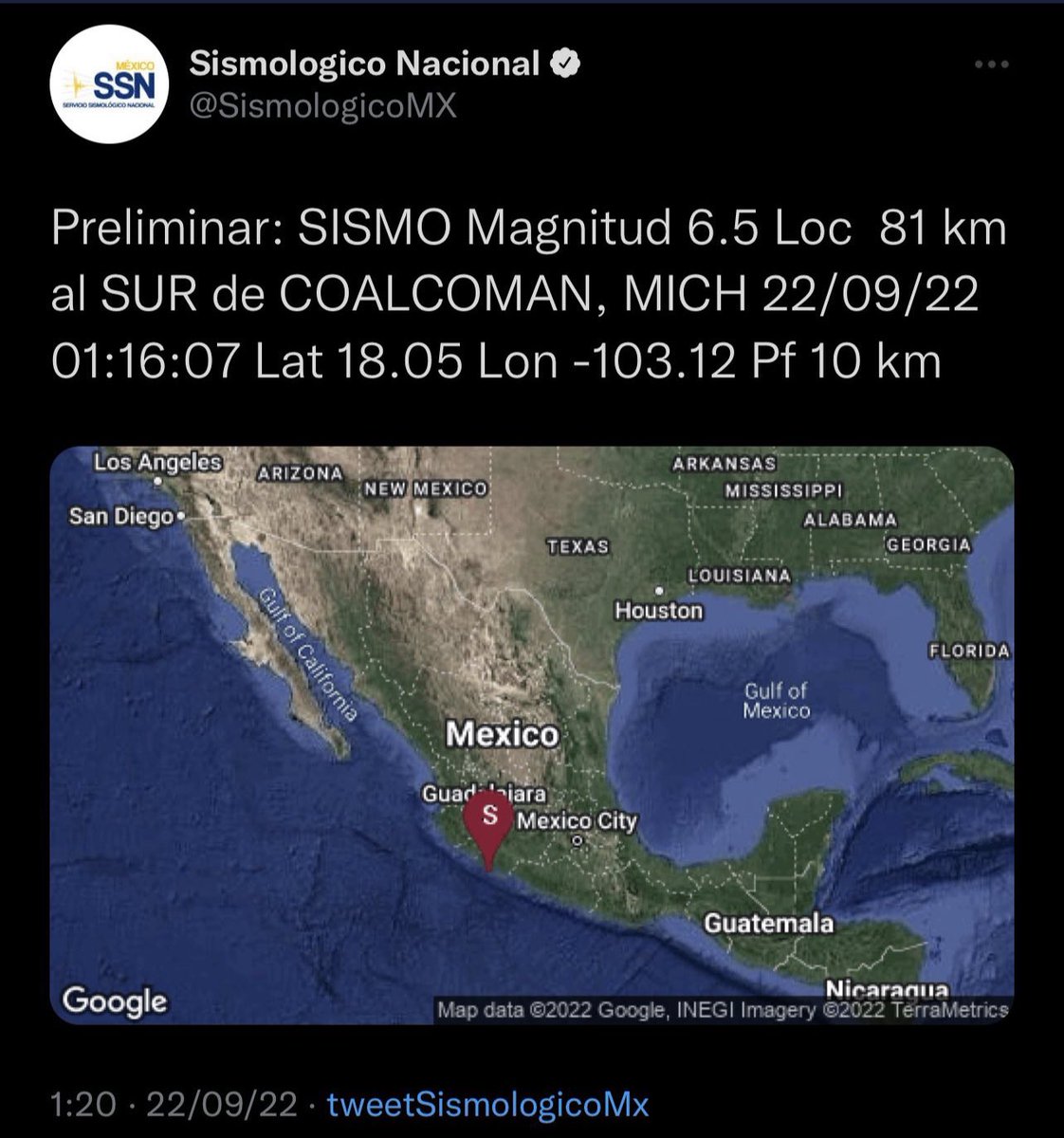 juncalssolano's tweet photo. ¿Todos bien? 😰 https://t.co/6Q0wu2UDbC