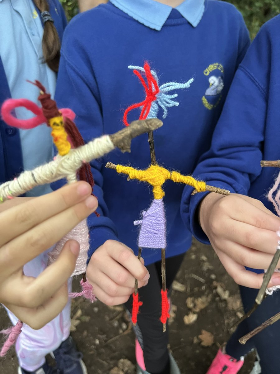 Christletonpri's tweet photo. Year 5 Enjoyed making their stick person and chopping up wood for the fire! https://t.co/2GmjPKAZlL