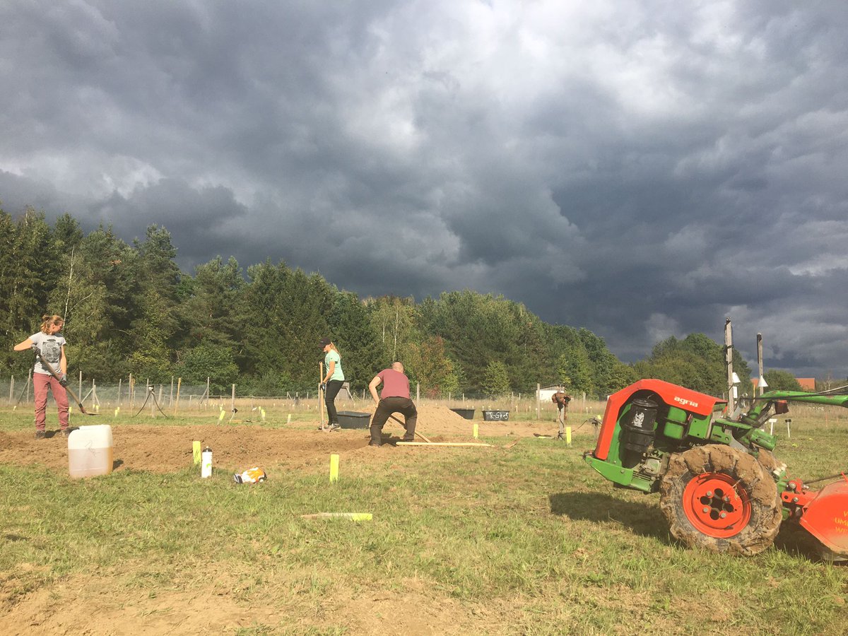 Preparation: Experimental site for next season. #SusAlps #NutNet #DragNet. thanks to all the team and students involved.
