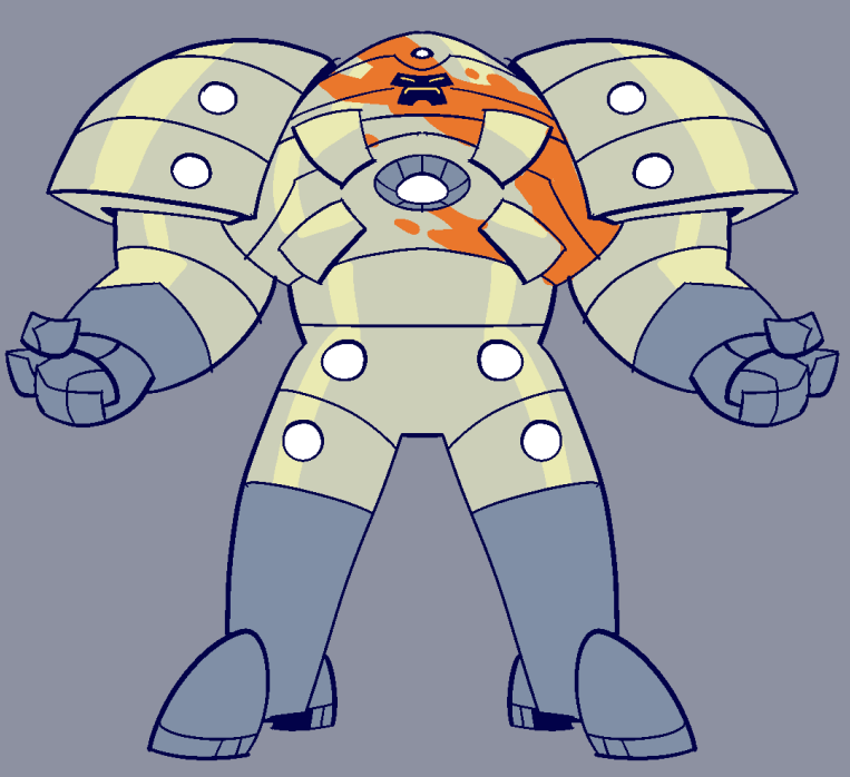 「I played with the idea of my robot OC, C」|Cubesona 🆖のイラスト