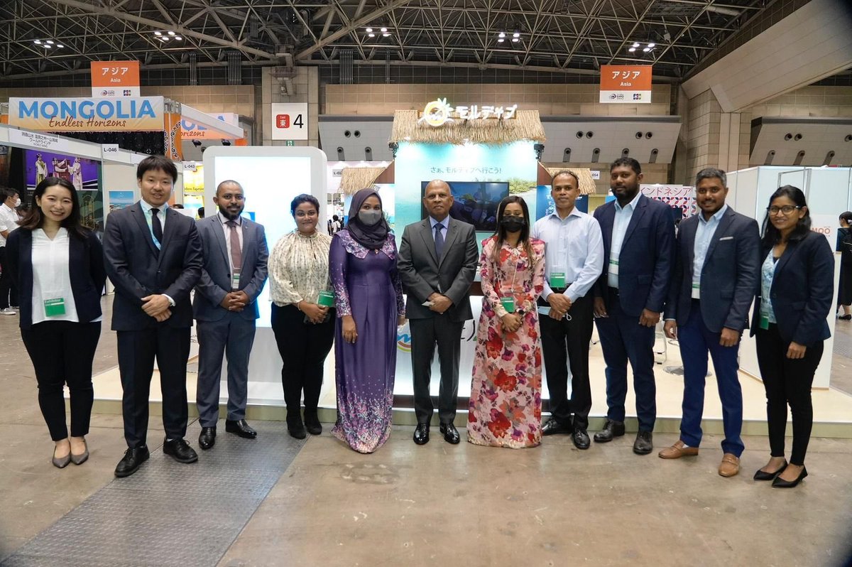 visitmaldives's tweet photo. Kon'nichiwa! We are here at Tourism Expo Japan, representing the Maldives with our industry partners to connect with the Japanese travel trade and tourists. Come visit us and get inspired to visit the Sunny Side of Life for your next vacation!
#Sunnysideoflife #Visitmaldives https://t.co/zIMcKqSiwW