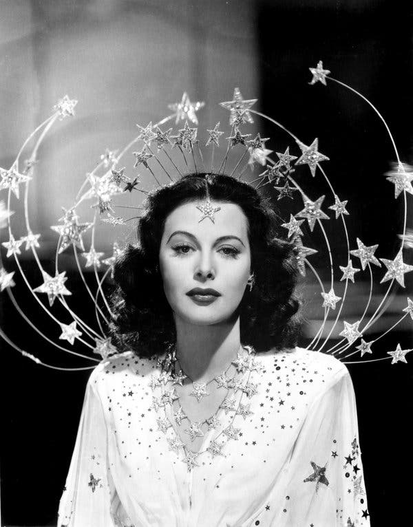 Hedy Lamarr, Austria born Hollywood actress, was also a designer/inventor who created aviation designs for Howard Hughes and co-patented a “secret communication system” - the basis for modern WiFi #WomensArt