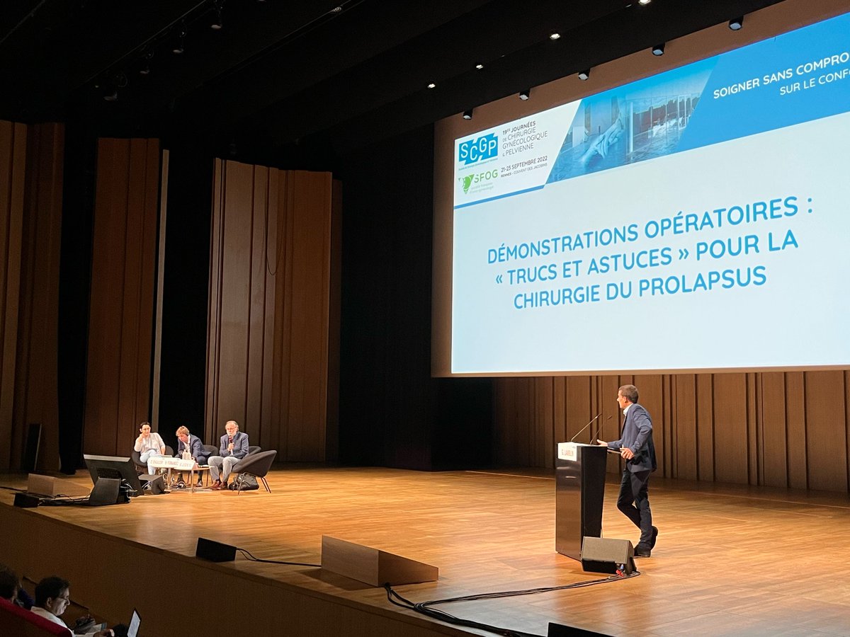 SCGP_officiel's tweet photo. On commence le 2e jour de la #SCGP2022 avec les démonstrations opératoires « Trucs et Astuces pour la chirurgie du prolapsus !
#gynecologie #prolapsus #chirurgie #demonstrationsoperatoires https://t.co/ZomLnCewQ6