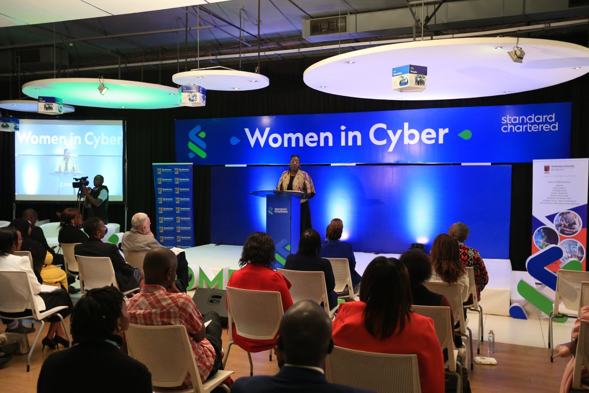 StrathU's tweet photo. Pictorials from the ongoing launch of the Women In Cyber mentorship program 
.
.
.
#WomenInCyber https://t.co/ZWyB4U2G2I