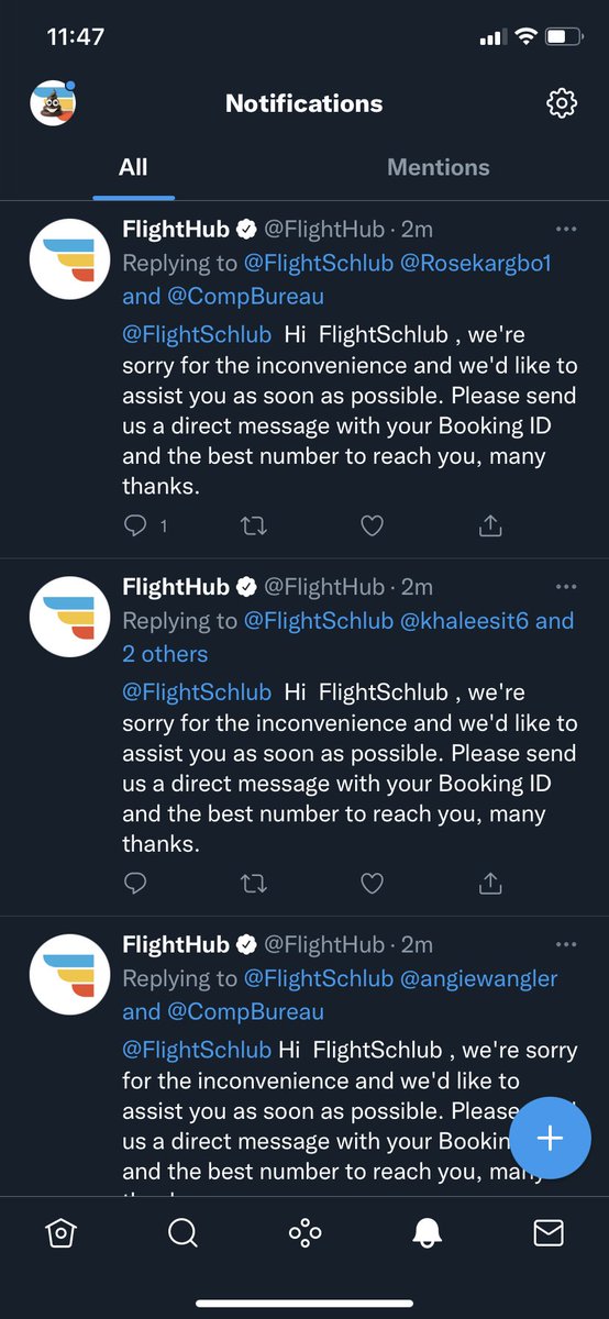 FlightSchlub's tweet photo. @FlightHub I’m going to use one guess on how you will reply to this tweet. https://t.co/KlMH9ki0Vp