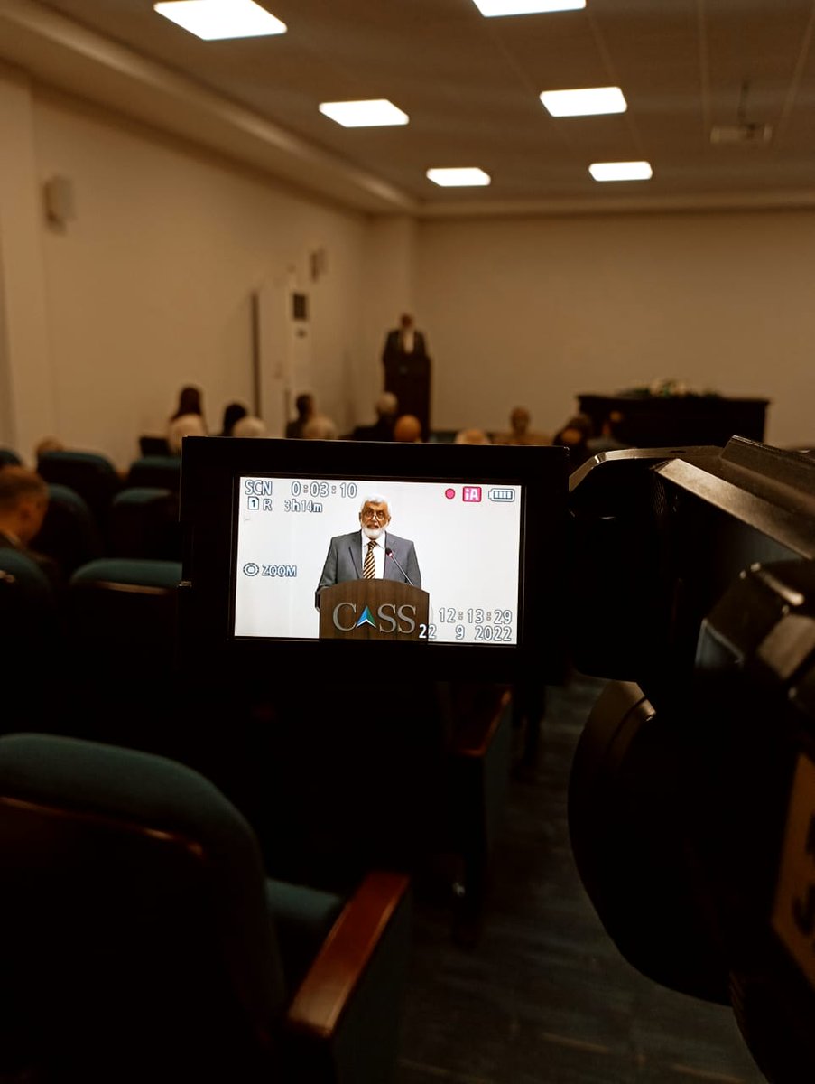 CassThinkers's tweet photo. 🎥 Existing #FullSpectrumDeterrence has successfully foreclosed options of full scale #wars as well as limited #conflicts between #India &amp; #Pakistan, Air Marshal Farooq Habib (Retd), Director at @CassThinkers.

#CASSSeminar #AirPower #IndoPakConflict https://t.co/JDbyrCmiju