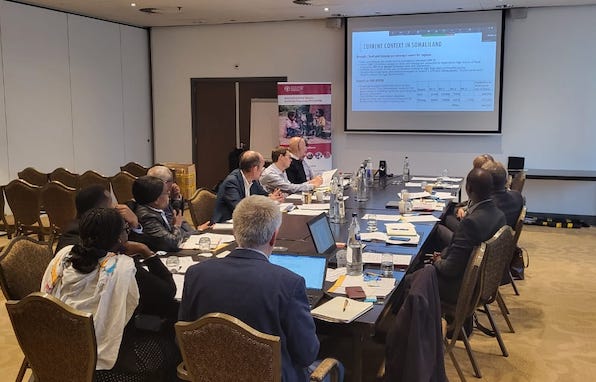 FAOEastAfrica's tweet photo. The 5th Global Steering Committee Meetg for Food & Nutrition Security Resilience Programme #FNSREPRO is well underway, taking stock of impacts and sustainability for #fodderproducers #seedproducers #gumarabicfarmers in #Somalia #Sudan #SouthSudan
@FAOAfrica @DutchMFA @WUR_WCDI https://t.co/Idq8x0exYP