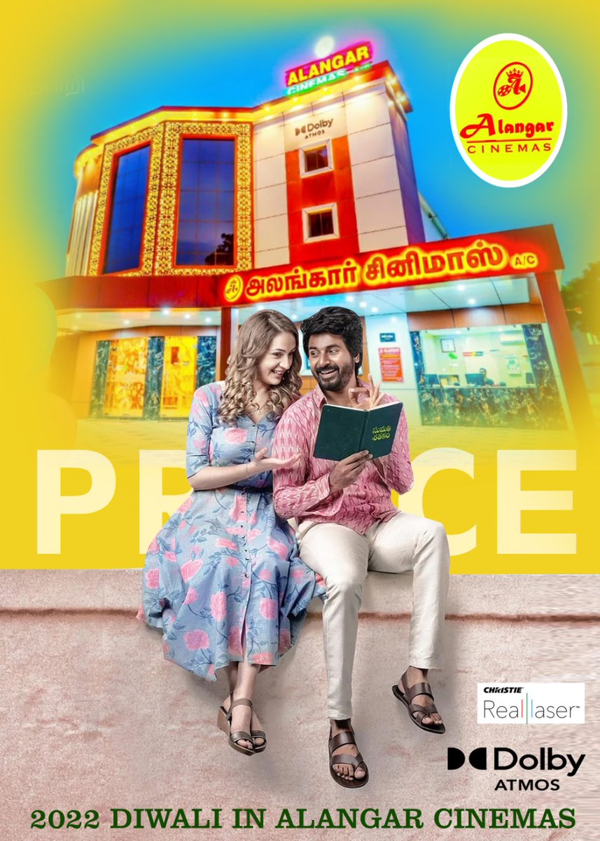 AlangarCinemas's tweet photo. Get ready #Sivakarthikeyan fans!! 
Ready to Celebrate this #Diwali2022 with @Siva_Kartikeyan #Prince at Family's Fav Hi-Tech theatre..

Booking update soon!!

@ShanthiTalkies https://t.co/g8PABbLBSg