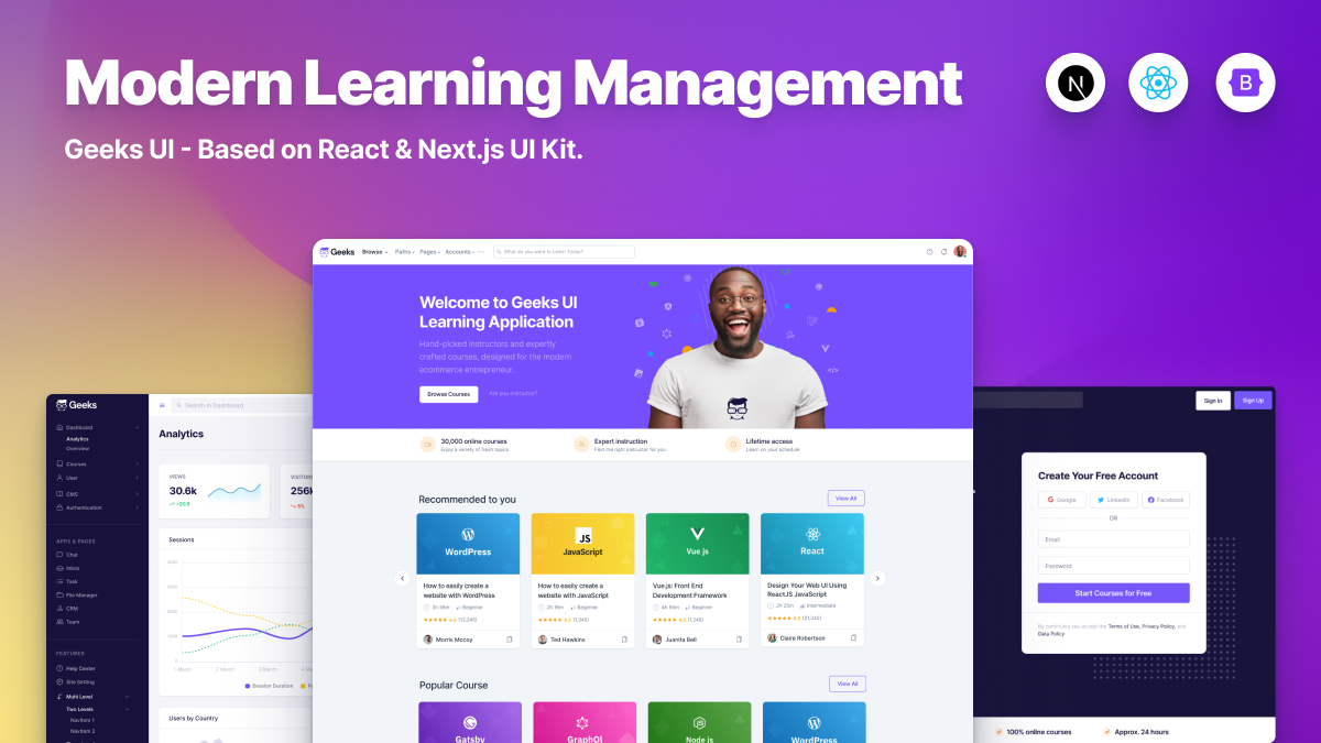 getcodescandy's tweet photo. Geeks React UI-Admin dashboard &amp; landing page &amp; courses.

#Technology #openbase #coding #python #javascript #postgres #Wrocław #dailydev #tech #UK #reactjs #dev #developerscommunity #django #developertools #MariaDB #flask #heroku #codeproject #hashnode

https://t.co/0bXOtFvkqm https://t.co/FyPAQ32nJR