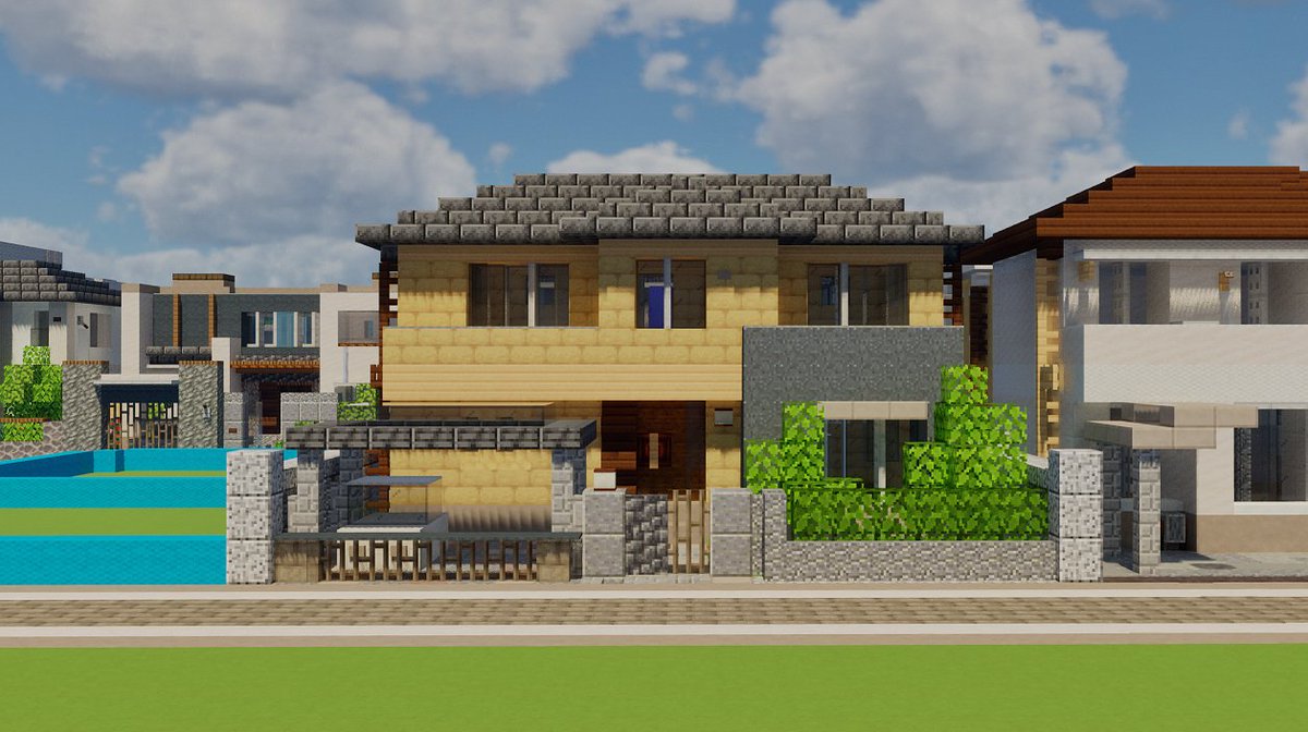 ちょっと豪華な一軒家

#佐山県　#minecraft建築コミュ