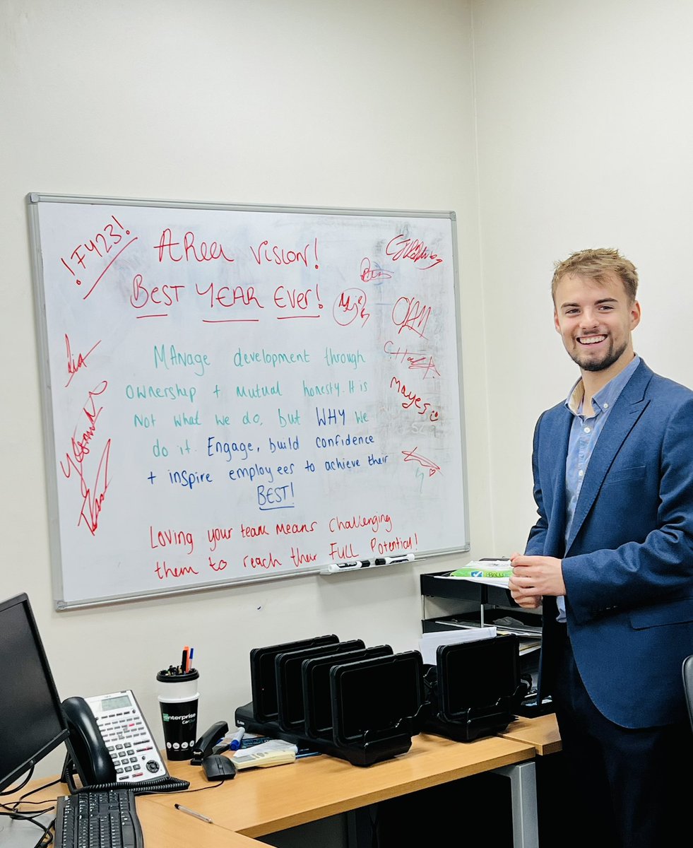 @miles_erac locking into our BEST YEAR EVER after holding his first morning meeting in just his 2nd week!! ⭐️ Big things to come ⭐️