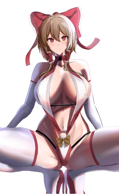 M字開脚してくれるえろい霊夢 