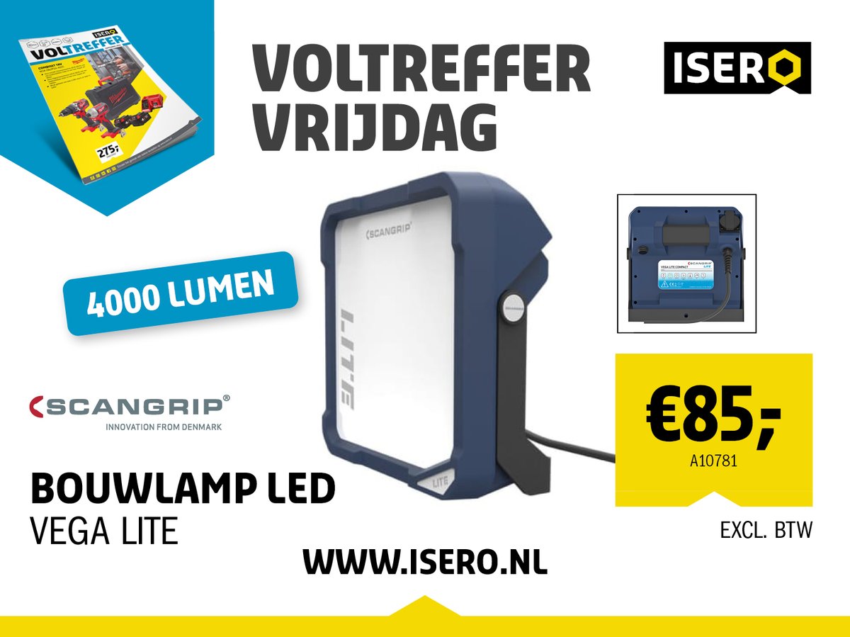 Voltreffer Vrijdag!

Scangrip LED werklamp met extreem hoog lichtsterkte, uitstekend geschikt om grotere oppervlaktes te verlichten 💡

Meer info of direct bestellen:
➡️ bit.ly/3xL2DfP ⬅️