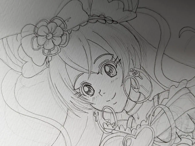 WIP #drawing #ilustration #fanart #wipart #wip #Puricure #イラスト #ファンアート #イラスト好きな人と繋がりたい #絵描きさんと繋がりたい #プリキュア #デリシャスパーティプリキュア