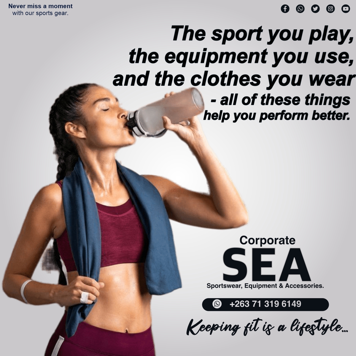 The sport you play, the equipment you use, and the clothes you wear - all of these things help you perform better.#elmalasports #sportswear #sportsequipment #sportsaccessories #sportsgear