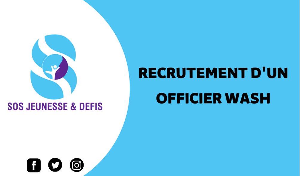 sharenetburkina's tweet photo. #Opportunités
Nous recrutons un officier Wash.
Si vous avez le profil que nous recherchons, postulez à cet appel.
Téléchargez les termes de référence via le lien suivant: https://t.co/17Cpvx7Oog https://t.co/h1MFcweEid