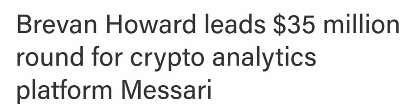 1CODrops's tweet photo. .@MessariCrypto
 has raised a $35 million Series B funding round led by @BHDigitalAssets.

Other new investors include @FTX_Official, @Morgan__Creek and @SamsungNext, among others.

Existing investors like @p72vc also took part.

https://t.co/YSsmoZFKuB https://t.co/2SGN54Ec8K