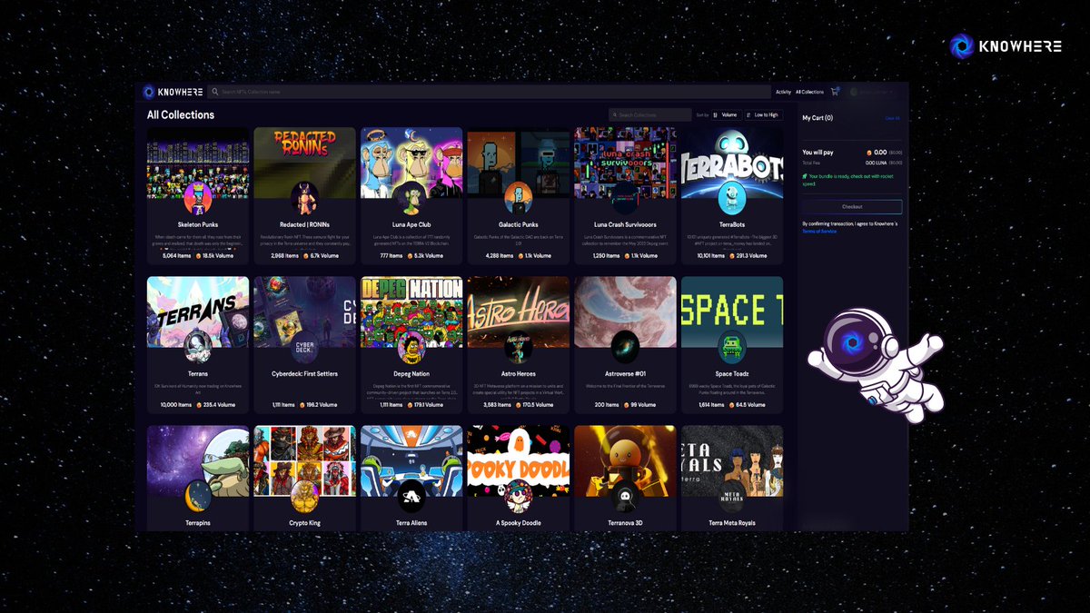 knowhere_art's tweet image. 🛰️NFT Marketplace on Terra @knowhere_art 👾

Join the #TerraNFT ecosystem! The voyage is only beginning on @terra_money 🪐

We help launch Terra's most advanced rockets &amp;amp; spacecraft⬇️

🕹️Apply Launchpad 🔗bit.ly/3xRa2eC 

🛒Browse Marketplace🔗 knowhere.art 🛰️