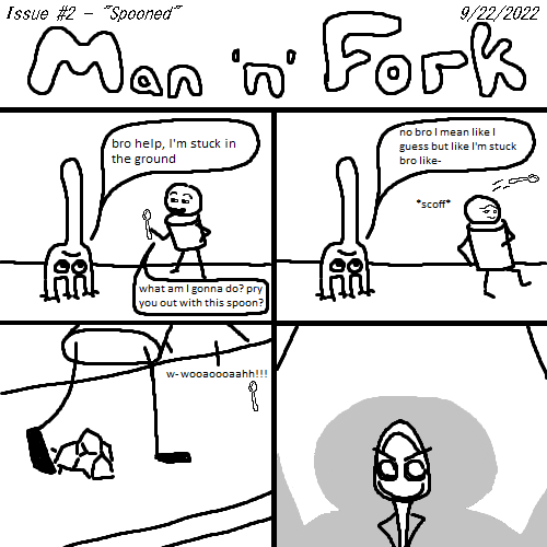 ManAndFork's tweet photo. Issue #2 - "Spooned" - September 22, 2022 https://t.co/Cj7yfIowcw